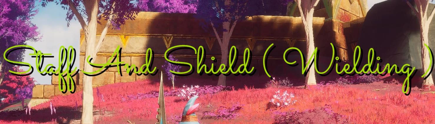 Staff And Shield ( Wielding ) mod cover