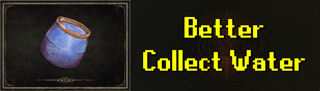 Better Collect Water mod cover