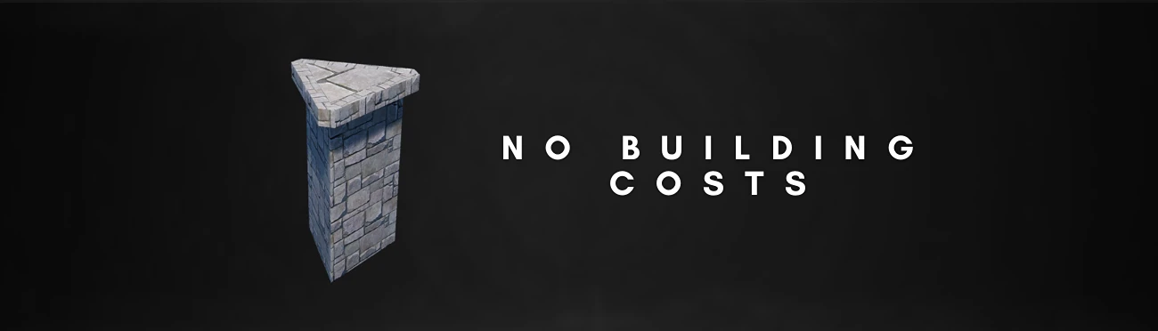 No Building Costs mod cover