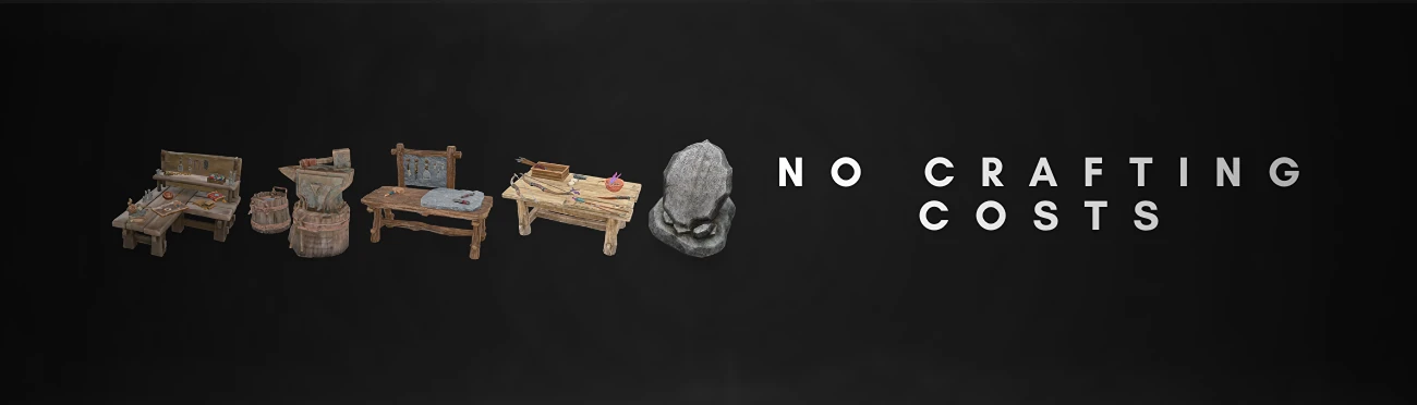 No Crafting Cost mod cover