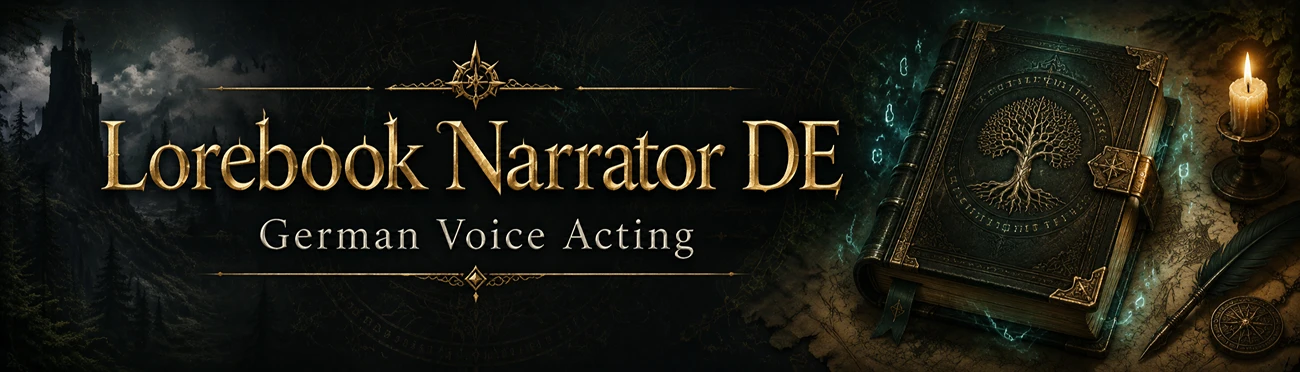 Lorebook Narrator DE - German Voice Acting mod cover